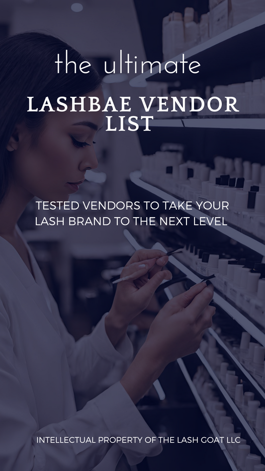 LashBAE Vendor List